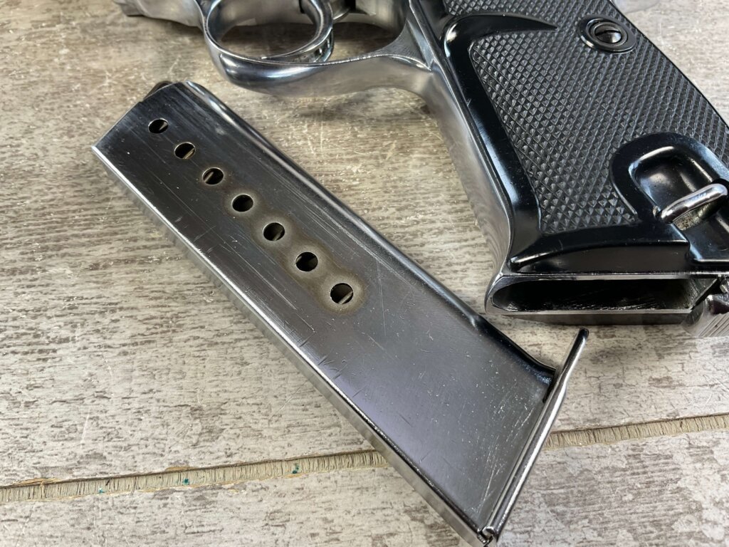 WALTHER AC43 P38 9MM SEMI AUTO PISTOL, NICKEL FINISH #6-05109-PF