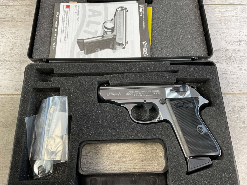 WALTHER PPK/S .22LR SEMI AUTO PISTOL, NEW #6-05117-PF