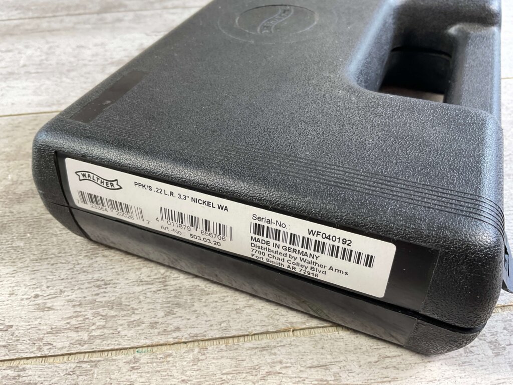 WALTHER PPK/S .22LR SEMI AUTO PISTOL, NEW #6-05117-PF