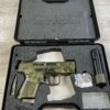 CANIK TP9 ELITE SUB-COMPACT 9MM WE THE PEOPLE GREEN CAMO SEMI AUTO PISTOL, MINTY, LIKE NEW #6-06001-PF