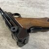 MAUSER INTERARMS AMERICAN EAGLE 4" .30 LUGER (7.65X21) P08 LUGER IN WOODEN DISPLAY CASE #6-06009-PF