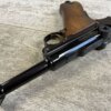 MAUSER INTERARMS AMERICAN EAGLE 4" .30 LUGER (7.65X21) P08 LUGER IN WOODEN DISPLAY CASE #6-06009-PF