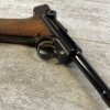 MAUSER INTERARMS AMERICAN EAGLE 4" .30 LUGER (7.65X21) P08 LUGER IN WOODEN DISPLAY CASE #6-06009-PF