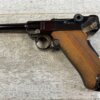 MAUSER INTERARMS AMERICAN EAGLE 4" .30 LUGER (7.65X21) P08 LUGER IN WOODEN DISPLAY CASE #6-06009-PF