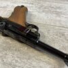 MAUSER INTERARMS AMERICAN EAGLE 4" .30 LUGER (7.65X21) P08 LUGER IN WOODEN DISPLAY CASE #6-06009-PF