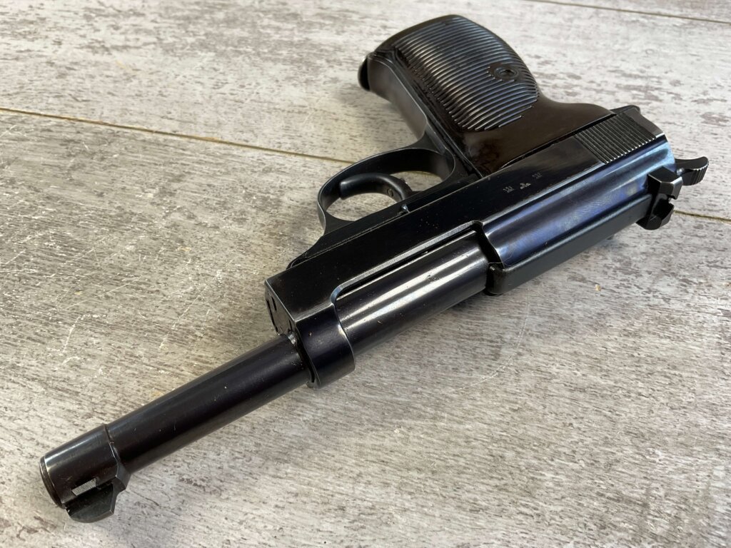 WALTHER AC41 P38 SEMI AUTO PISTOL HIGH POLISH, RIG #6-06015-PF