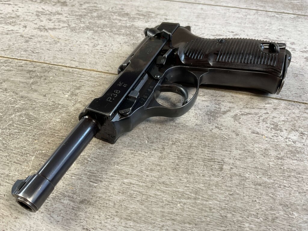 WALTHER AC41 P38 SEMI AUTO PISTOL HIGH POLISH, RIG #6-06015-PF