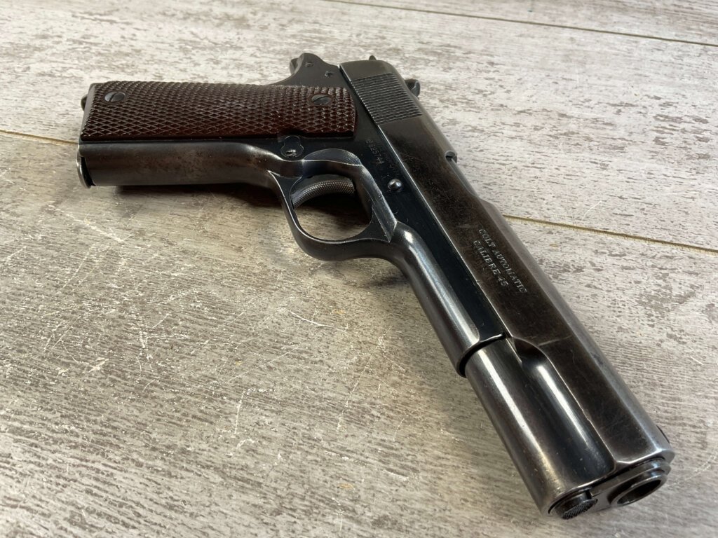 COLT 1911A1 .45 ACP SEMI AUTO PISTOL W/ BOYT HOLSTER, 1919 MFR #6-06021-PF