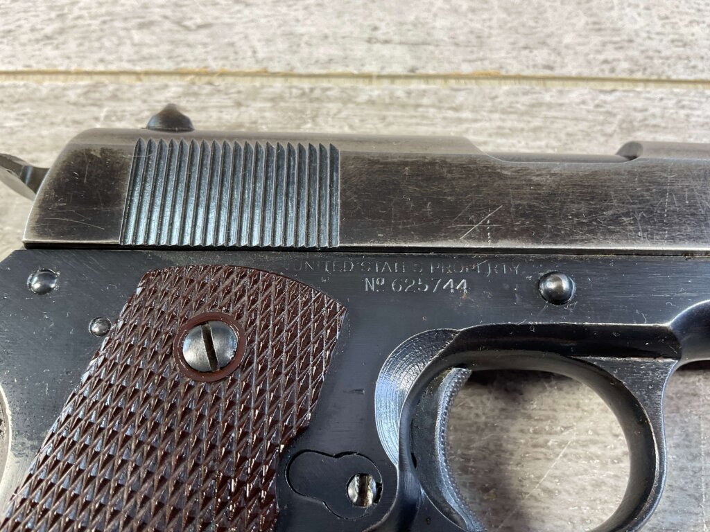 COLT 1911A1 .45 ACP SEMI AUTO PISTOL W/ BOYT HOLSTER, 1919 MFR #6-06021-PF