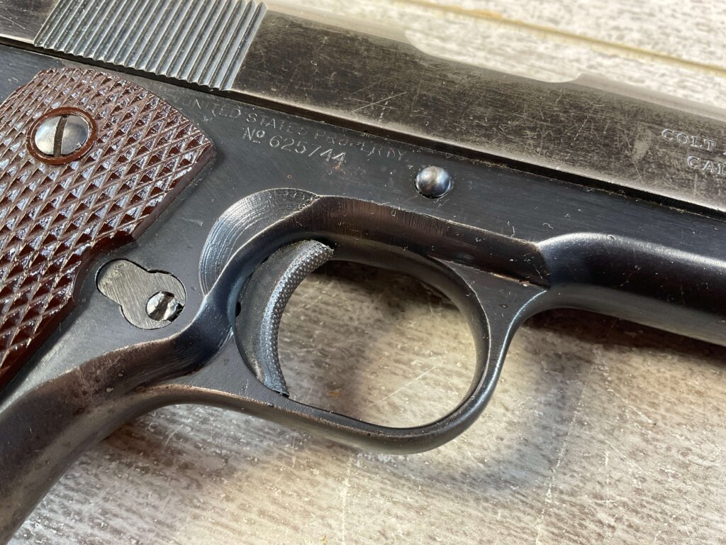 COLT 1911A1 .45 ACP SEMI AUTO PISTOL W/ BOYT HOLSTER, 1919 MFR #6-06021-PF