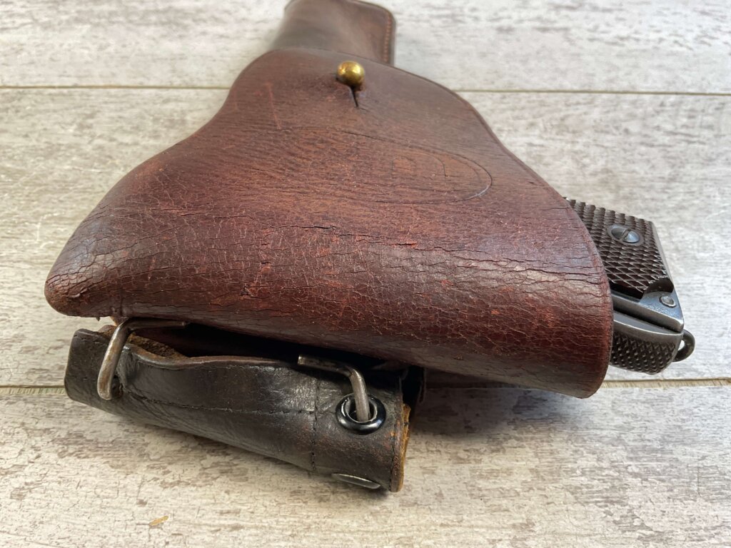 COLT 1911A1 .45 ACP SEMI AUTO PISTOL W/ BOYT HOLSTER, 1919 MFR #6-06021-PF
