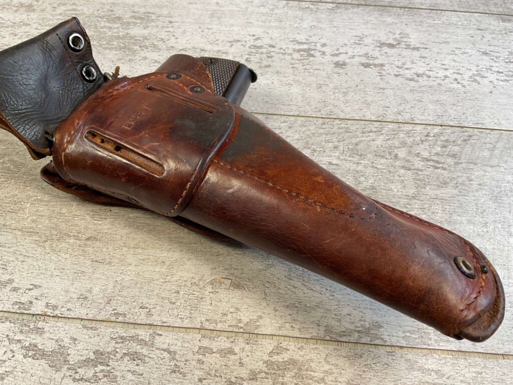COLT 1911A1 .45 ACP SEMI AUTO PISTOL W/ BOYT HOLSTER, 1919 MFR #6-06021-PF