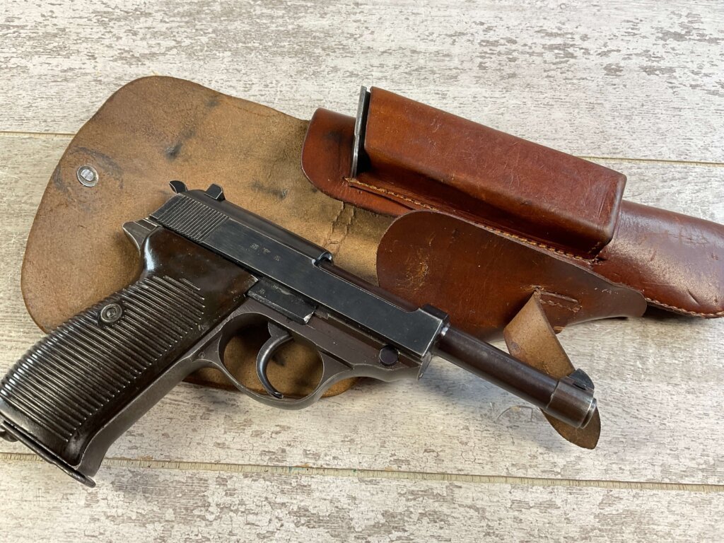 WALTHER AC41 P38 SEMI AUTO PISTOL HIGH POLISH, RIG #6-06023-PF