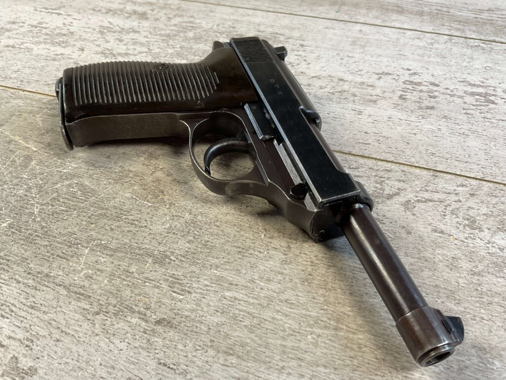 WALTHER AC41 P38 SEMI AUTO PISTOL HIGH POLISH, RIG #6-06023-PF