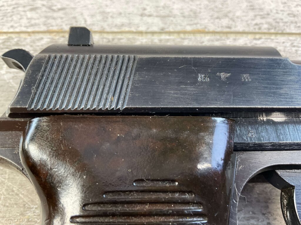 WALTHER AC41 P38 SEMI AUTO PISTOL HIGH POLISH, RIG #6-06023-PF