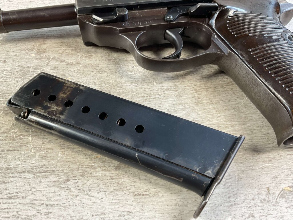 WALTHER AC41 P38 SEMI AUTO PISTOL HIGH POLISH, RIG #6-06023-PF