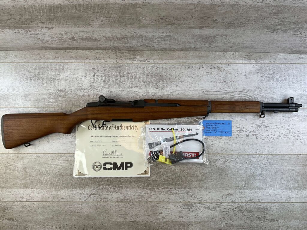 SPRINGFIELD ARMORY EXPERT GRADE M1 GARAND 30-06 SEMI AUTO CMP RIFLE, FEB 1945 RECEIVER #6-06011-PF