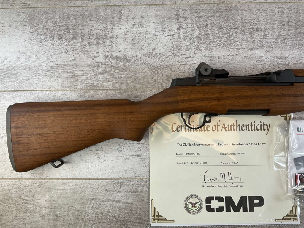 SPRINGFIELD ARMORY EXPERT GRADE M1 GARAND 30-06 SEMI AUTO CMP RIFLE, FEB 1945 RECEIVER #6-06011-PF