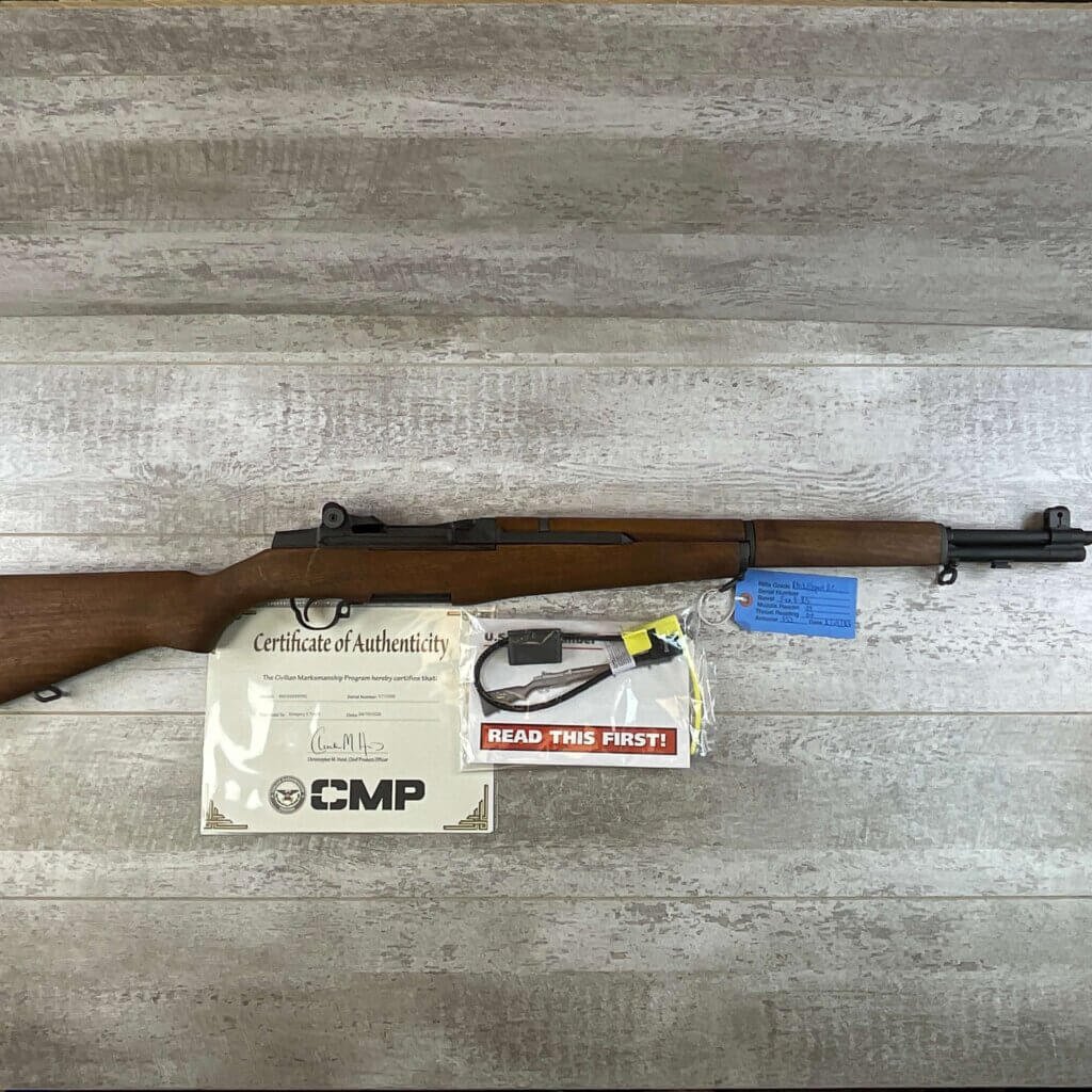 H&R ARMS CO EXPERT GRADE M1 GARAND 30-06 SEMI AUTO CMP RIFLE, 1955 MFR RECEIVER #6-06013-PF