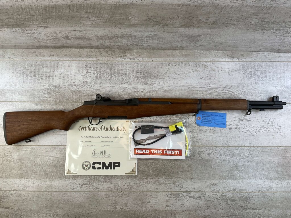 H&R ARMS CO EXPERT GRADE M1 GARAND 30-06 SEMI AUTO CMP RIFLE, 1955 MFR RECEIVER #6-06013-PF