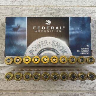 FEDERAL POWER-SHOK 243 WIN., 80 GR. SP AMMO, FULL BOX, JAMES EARL JONES COLLECTION #5-11153-PF