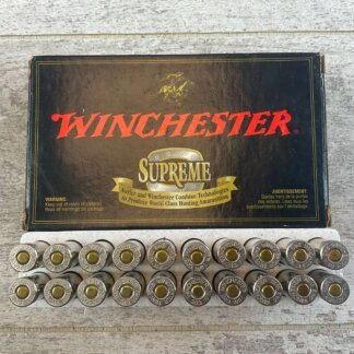 WINCHESTER SUPREME 243 WIN., 55 GR. BALLISTIC SILVERTIP AMMO, FULL BOX, JAMES EARL JONES COLLECTION #5-11156-PF