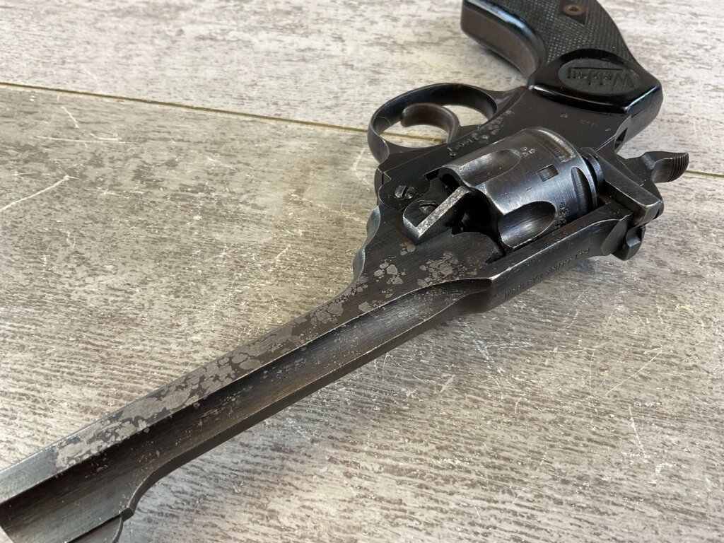 WEBLEY & SCOTT MARK IV .38S&W WAR FINISH REVOLVER #6-05118-PF