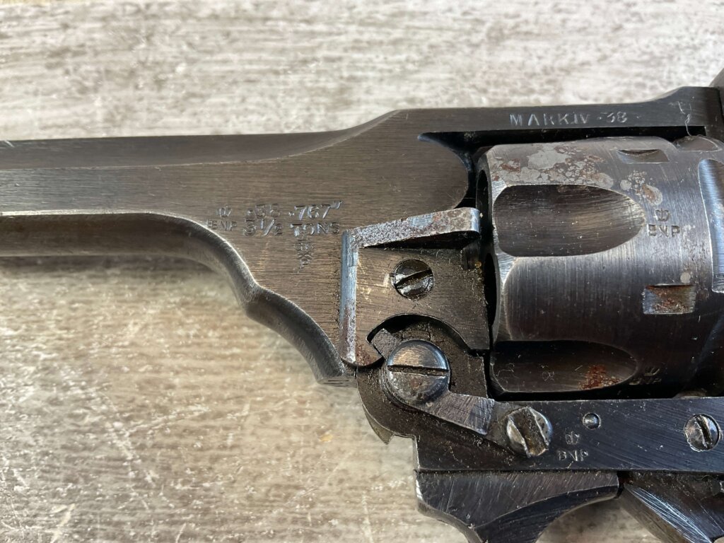 WEBLEY & SCOTT MARK IV .38S&W WAR FINISH REVOLVER #6-05118-PF