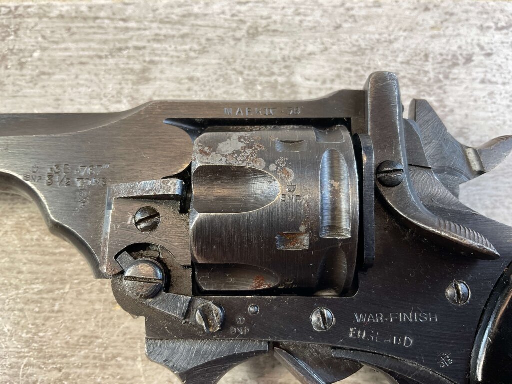 WEBLEY & SCOTT MARK IV .38S&W WAR FINISH REVOLVER #6-05118-PF
