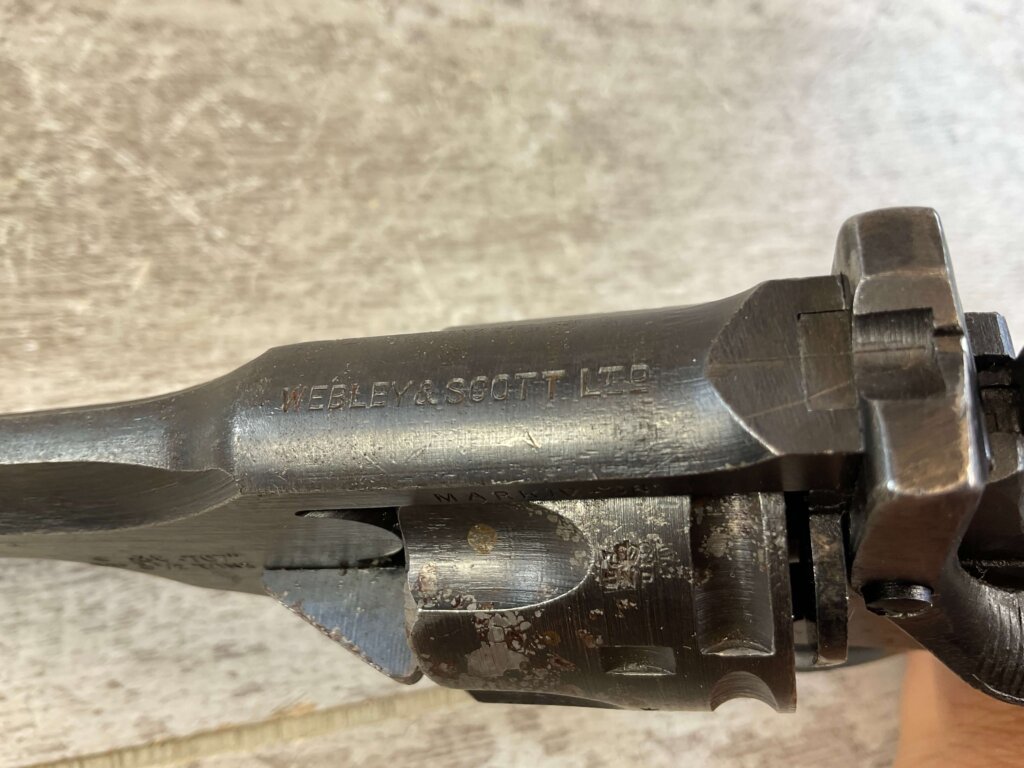 WEBLEY & SCOTT MARK IV .38S&W WAR FINISH REVOLVER #6-05118-PF
