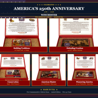WINCHESTER "THE AMERICAN LEGEND" COLLECTOR BOX SET OF 5 #6-250TH SERIES-PF