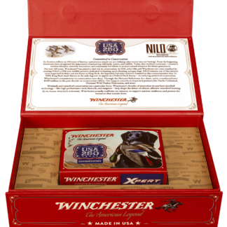 WINCHESTER USA 250TH LIMITED ANNIVERSARY EDITION COMMEMORATIVE SERIES XPERT WATERFOWL 12 GA. 3" 2-SHOT AMMO, FULL & NEW BOX