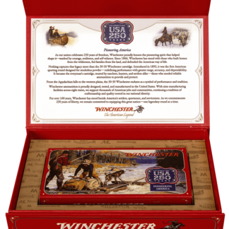 WINCHESTER USA 250TH LIMITED EDITION COMMEMORATIVE SERIES 30-30 WIN. AMMO, 170 GR. PP JSP, FULL & NEW BOX #USA250-30-30WIN