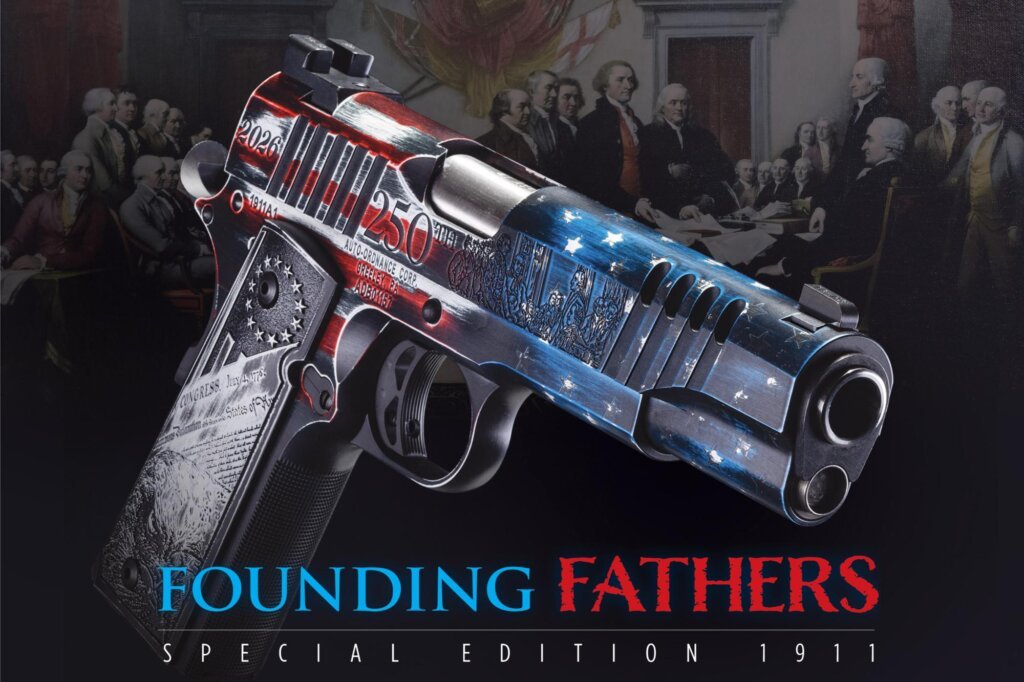 AUTO-ORDNANCE USA 250TH ANNIVERSARY "FOUNDING FATHERS" SPECIAL EDITION 1911 .45 ACP, 7-ROUND PISTOL, NEW & NEVER FIRED #6-07020-PF
