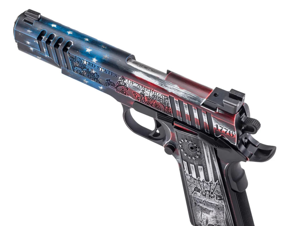 AUTO-ORDNANCE USA 250TH ANNIVERSARY "FOUNDING FATHERS" SPECIAL EDITION 1911 .45 ACP, 7-ROUND PISTOL, NEW & NEVER FIRED #6-07020-PF