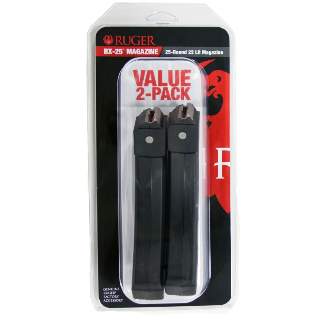 RUGER BX-25 10/22 22 LR 25-ROUND 2-PACK, NEW #6-07022-PF