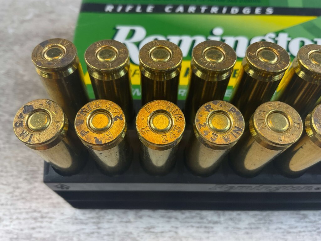 REMINGTON EXPRESS RIFLE 243 WIN., 80 GR. PSP AMMO, FULL BOX, JAMES EARL JONES COLLECTION #5-11158-PF