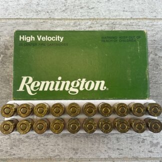 REMINGTON HIGH VELOCITY 243 WIN., 80 GR. POWER-LOKT HP AMMO, FULL BOX, JAMES EARL JONES COLLECTION #5-11159-PF