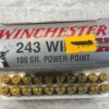 WINCHESTER SUPER-X 243 WIN., 100 GR. PP AMMO, FULL BOX, JAMES EARL JONES COLLECTION #5-11162-PF