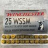 WINCHESTER SUPER-X 25 WSSM, 120 GR. POSITIVE EXPANDING POINT AMMO, FULL BOX, JAMES EARL JONES COLLECTION #5-11164-PF