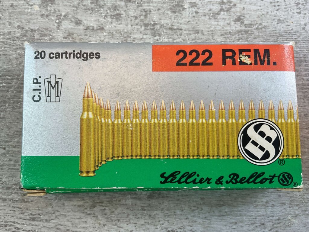 SELLIER & BELLOT 222 REM., 2913 SOFT POINT 50 GR. AMMO, MADE IN CZECH REPUBLIC, QTY 19, JAMES EARL JONES COLLECTION #5-11130-PF