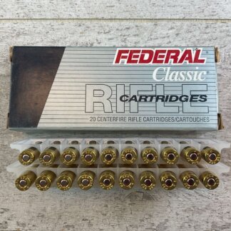 FEDERAL 222 REM., 50 GR. HI-SHOK SP AMMO, FULL BOX (QTY 20), JAMES EARL JONES COLLECTION #5-11133-PF