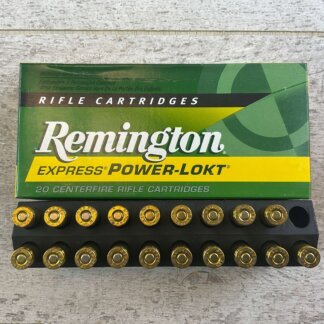 REMINGTON EXPRESS POWER-LOKT 222 REM., 50 GR. HP AMMO, QTY 19, JAMES EARL JONES COLLECTION #5-11135-PF
