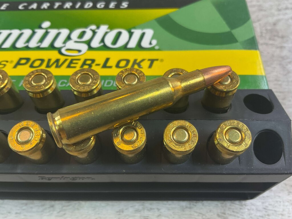REMINGTON EXPRESS POWER-LOKT 222 REM., 50 GR. HP AMMO, QTY 19, JAMES EARL JONES COLLECTION #5-11135-PF