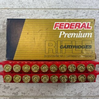FEDERAL PREMIUM 22-250 REMINGTON, 40 GR. HP AMMO, FULL BOX (QTY 20), JAMES EARL JONES COLLECTION #5-11144-PF
