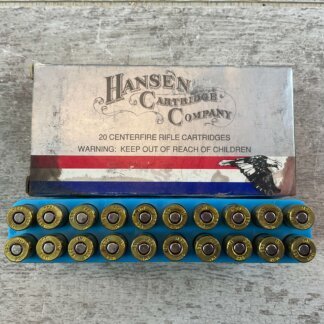 HANSEN CARTRIDGE CO. .223 CAL., 55 GR. FMJ AMMO, FULL BOX (QTY 20), JAMES EARL JONES COLLECTION #5-11146-PF