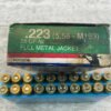 HANSEN CARTRIDGE CO. .223 CAL., 55 GR. FMJ AMMO, FULL BOX (QTY 20), JAMES EARL JONES COLLECTION #5-11146-PF