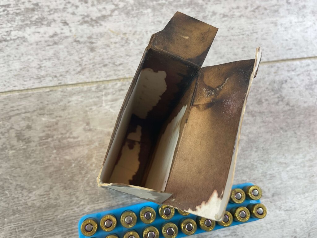 HANSEN CARTRIDGE CO. .223 CAL., 55 GR. FMJ AMMO, FULL BOX (QTY 20), JAMES EARL JONES COLLECTION #5-11146-PF