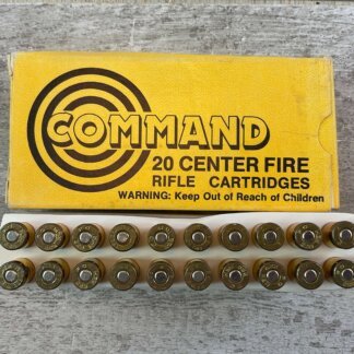 COMMAND .223 CAL, 55 GR. JSP, MIXED AMMO, FULL VINTAGE BOX (QTY 20), JAMES EARL JONES COLLECTION #5-11147-PF