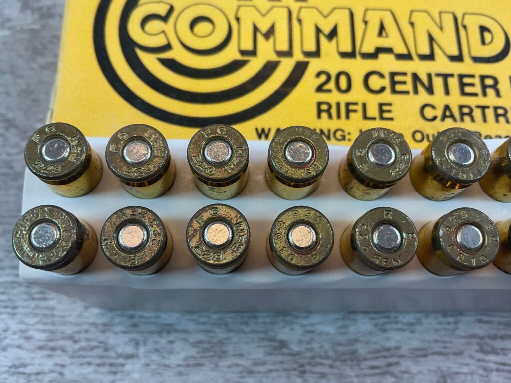 COMMAND .223 CAL, 55 GR. JSP, MIXED AMMO, FULL VINTAGE BOX (QTY 20), JAMES EARL JONES COLLECTION #5-11147-PF